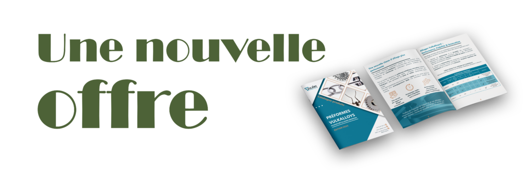 catalogue de préformes en Vulkalloys - mockup