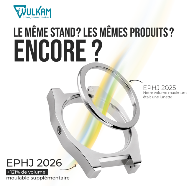 Carrure massive en Zr Inox - EPHJ salon de l'horlogerie