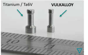 vis comparaison TA6V et Vulkalloy